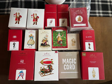 14 NEW-Various Hallmark Christmas Ornaments plus Magic Cord-Santa, England, More picture