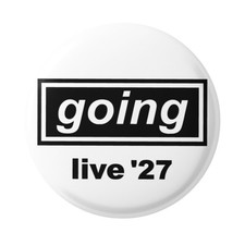Oasis Going Live 27 Badge Pin Britpop Concert Style 90s Indie Rock Fan Gift picture