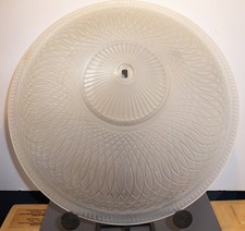Ornate Mid Century Deco Ceiling Light Globe, Large, Geometric, Quality  picture