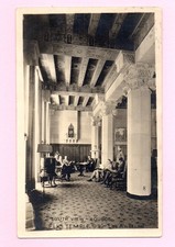 South View Lounge Elks Temple 99 Los Angeles California 1910's Postcard RPPC picture