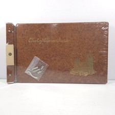 Book of Remembrance Salt Lake Temple  Brown & Gold Family Genealogy LDS Binder picture