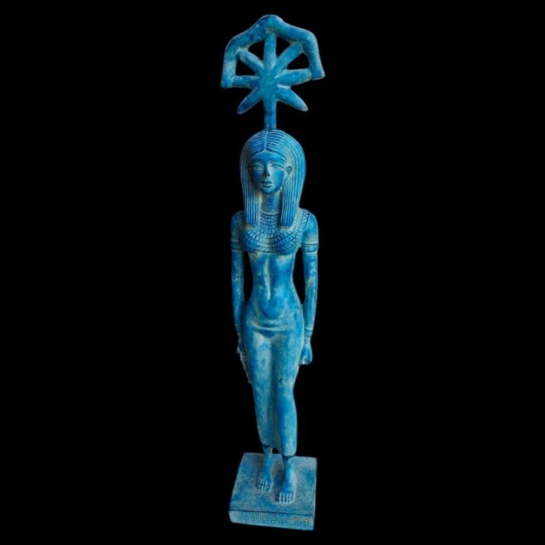 Authentic Ancient Egyptian Antique Rare Goddess Seshat Statue Figurine BC