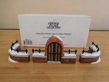 Dept 56 Dickens Village - Churchyard Gate & Fence - 3 Pc - #56.58068 -  picture