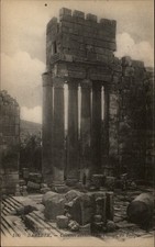 Baalbek Lebanon Temple Pronaos Columns vintage postcard c1910 unposted m618 picture
