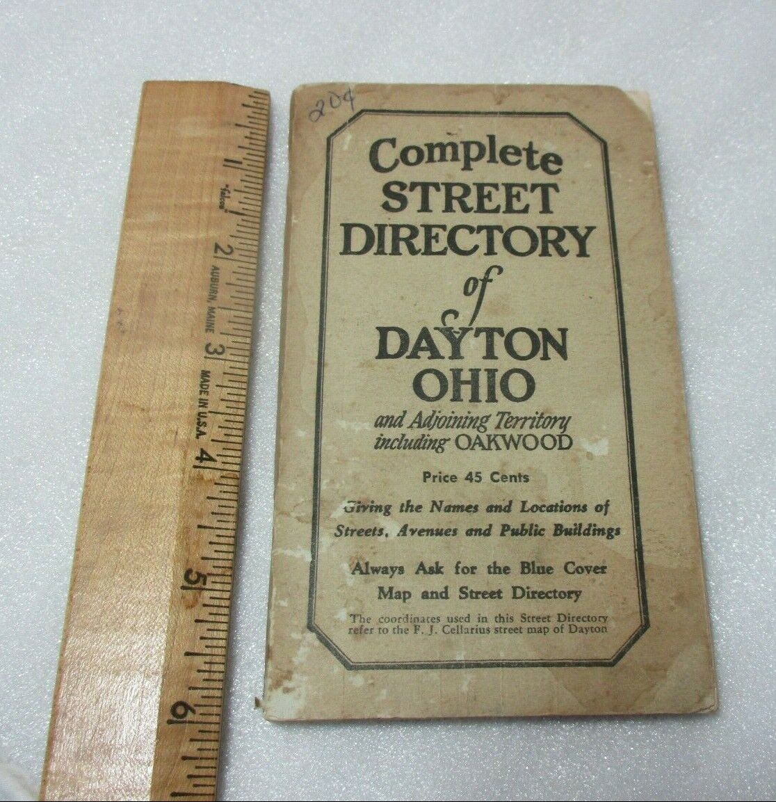 OLD Vintage 1951 Street Directory Dayton Oakwood Ohio Oh Booklet 