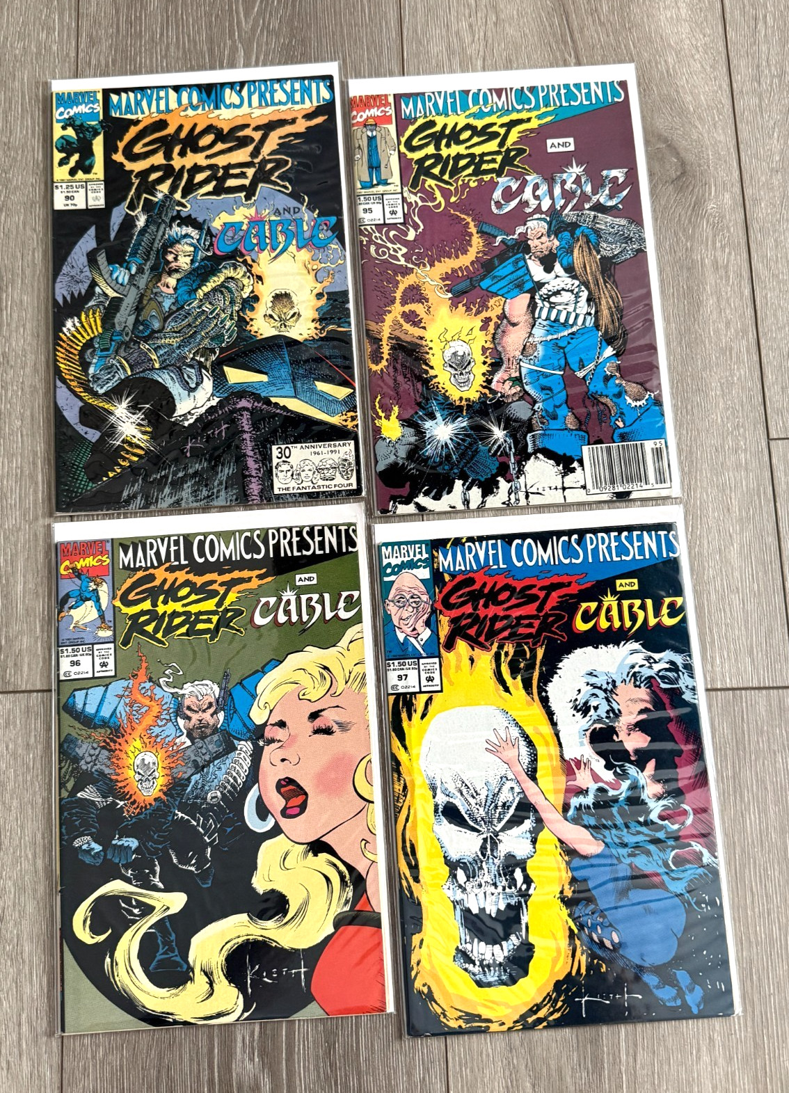 Marvel Comics Presents: Ghost Rider and Cable #90 95 96 97 - Comic Lot ...