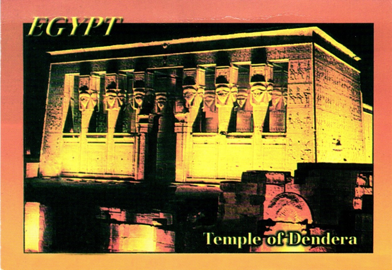 Postcard Egypt Temple of Dendera.