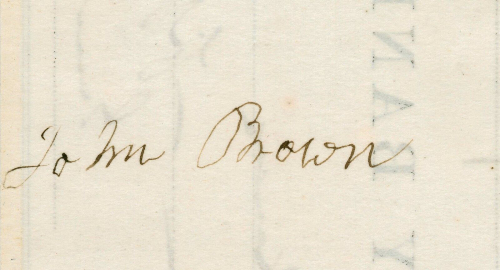 1857 John Brown Endorsement Signature on Verso of Syracuse City Bank Check(Rare)