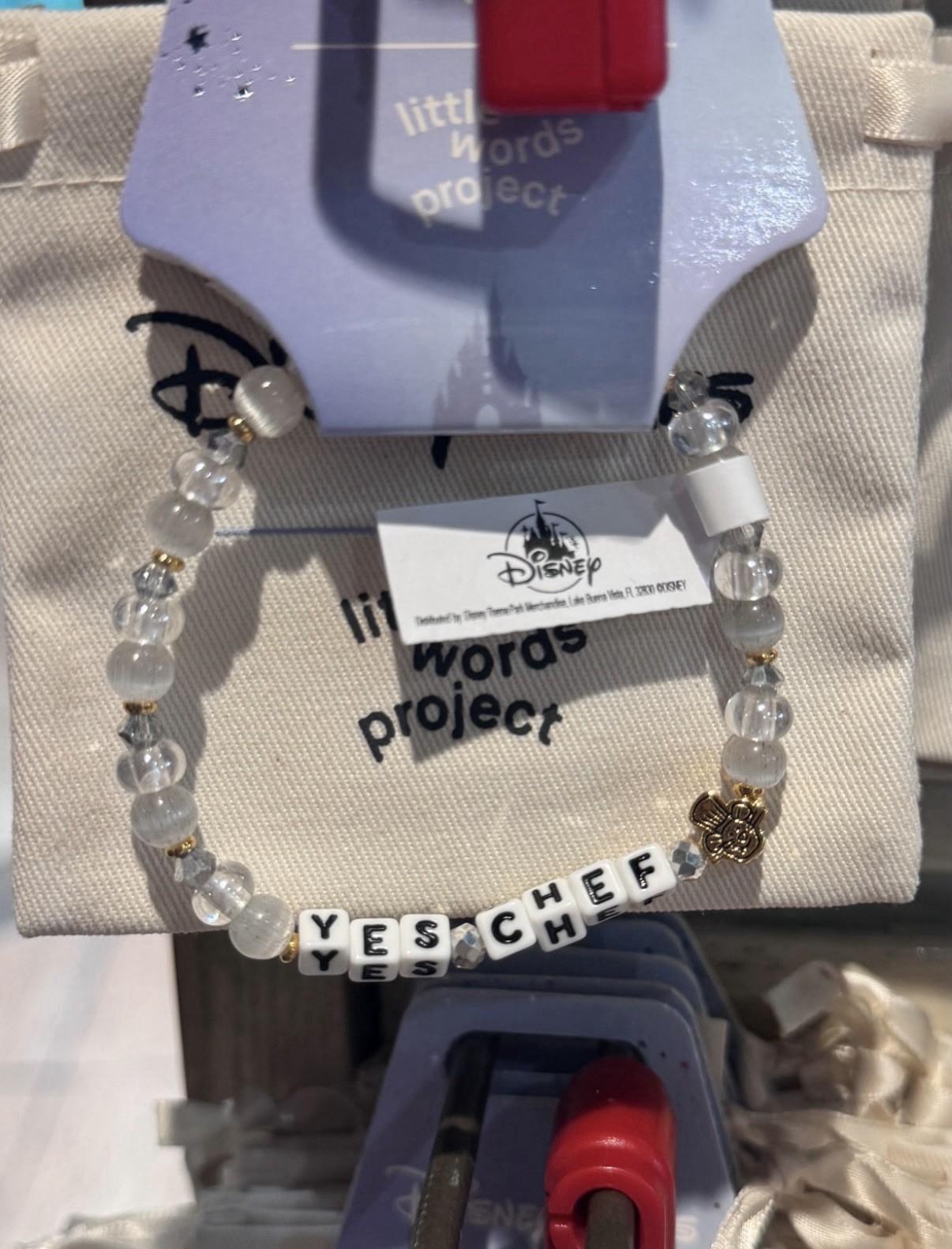 Disney Parks 2026 WDW Little Words Project Ratatouille Yes Chef Remy Bracelet