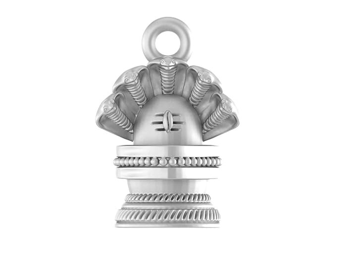 Sterling Silver (92.5% purity) God Shivling Pendant For Men & Women