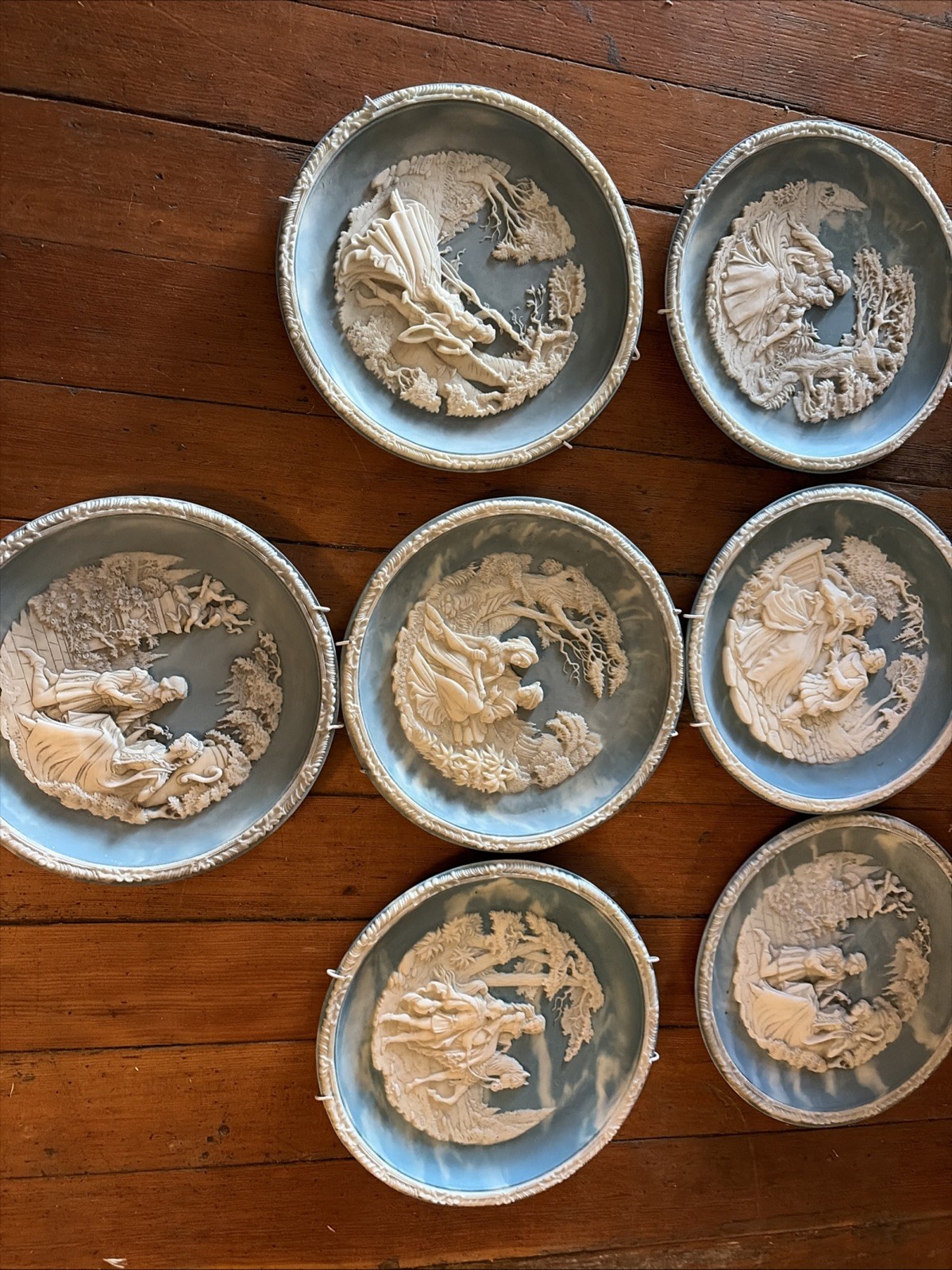 Set Of 7 ‘87-88 Roger Akers Stone inoclay limited edition plates
