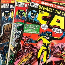Beware the Claws of the Cat #1, 2, 3  1st App Greer Grant (Marvel, 1972)  W163 picture