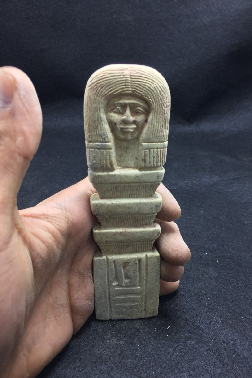 Ancient Egyptian Hathor Statue Bc Rare Antiques Pharaonic God of War Antique BC