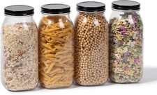 American wide-mouth plastic canning jars for kitchen and home storage picture