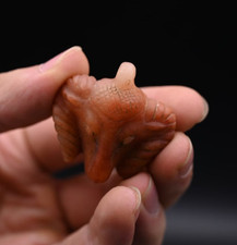 Authentic Ancient Egyptian Antiquities khnum Ram Rare Stone Amulet Egyptian BC picture