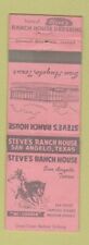 Matchbook Cover - Steve's Ranch Hous eSan Angelo TX WEAR picture