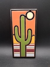 Carly Quinn Designs Catus Tile Hand Glazed 3