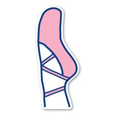 Ballet Slipper Magnet picture