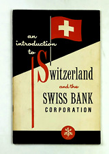 Switzerland and the Swiss Bank Introduction Booklet History Banking System   a7 picture