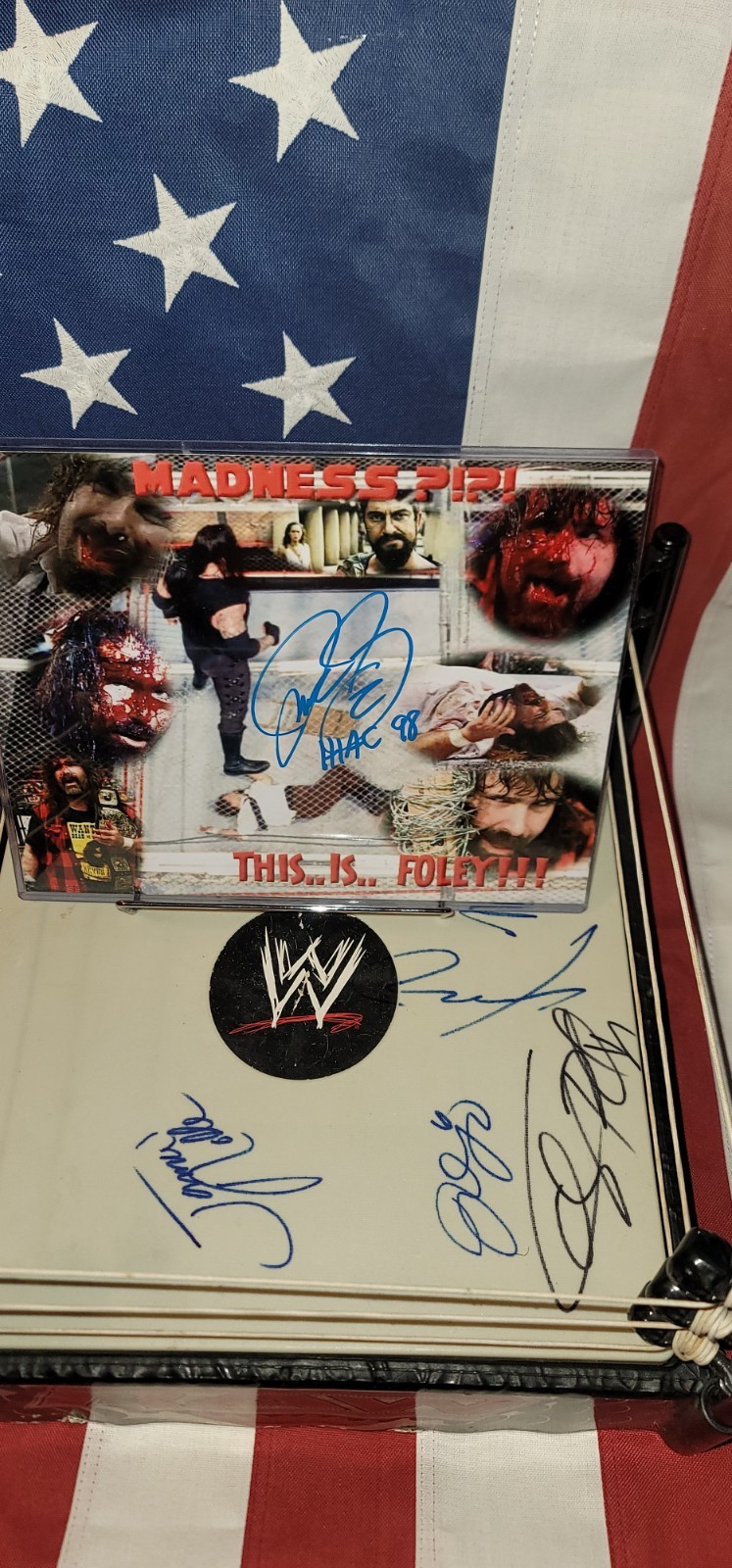 Mankind Mick Foley Autographed signed 8x10 Custom 300 Edit 1 or 4 made Mankind Mick Foley Autographed signed 8x10 Custom 300 Edit 1 or 4 made