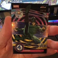 Topps Finest Marvel 2026 - Karnak #N-048 Black Parallel Serial Numbered #03/10 picture