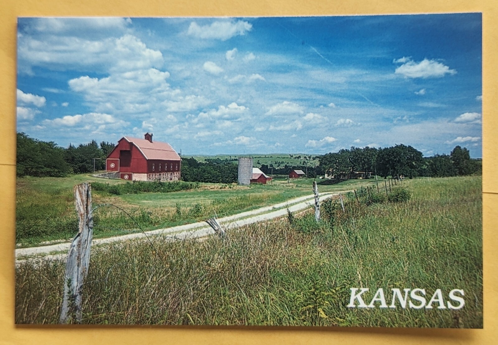 Postcard KS: Kansas Farmland Postcard KS: Kansas Farmland