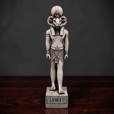 Rare Ancient Egyptian Khnum God Statue Pharaonic Stone Unique Mythology BC picture