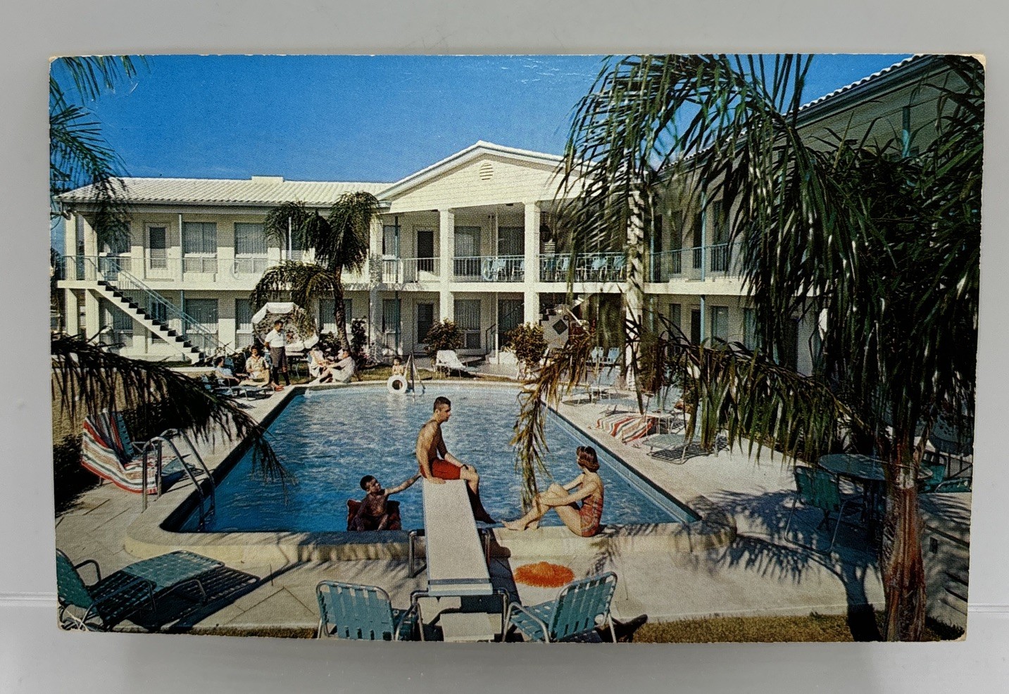 Vintage Postcard Colonnade Motel Clearwater Beach FL Pool Vintage Postcard Colonnade Motel Clearwater Beach FL Pool