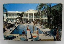 Vintage Postcard Colonnade Motel Clearwater Beach FL Pool picture