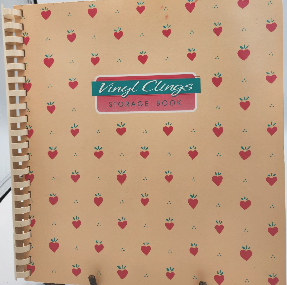 Vtg Current Vinyl Clings Lot Of 3 Storage Books Window Clings Many Holidays