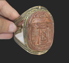 UNIQUE ANCIENT EGYPTIAN ANTIQUE Bracelet Scarab Old Egyptian Pharaonic (BS) picture