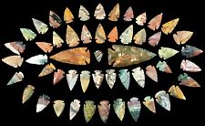 *** 52 pc lot Flint Arrowhead OH Collection Project Spear Points Knife Blade *** picture