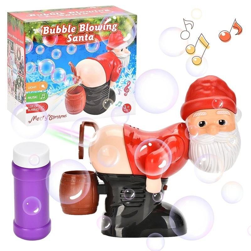 Christmas Santa Claus Farting Bubble Machine Toy Music Light Xmas Gift Kids Christmas Santa Claus Farting Bubble Machine Toy Music Light Xmas Gift Kids