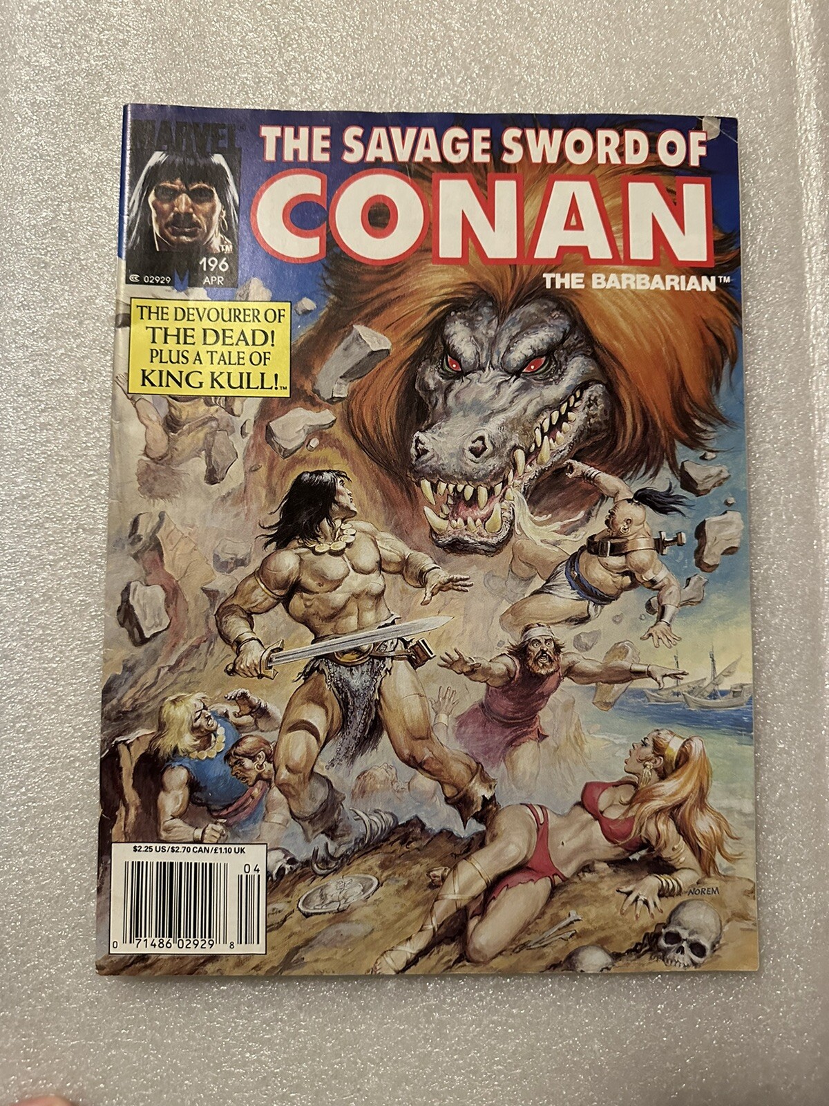 Savage Sword Conan #196 1st Ammut + Red Sonja Special VF-VG+ + 2 Marvel Comics Savage Sword Conan #196 1st Ammut + Red Sonja Special VF-VG+ + 2 Marvel Comics