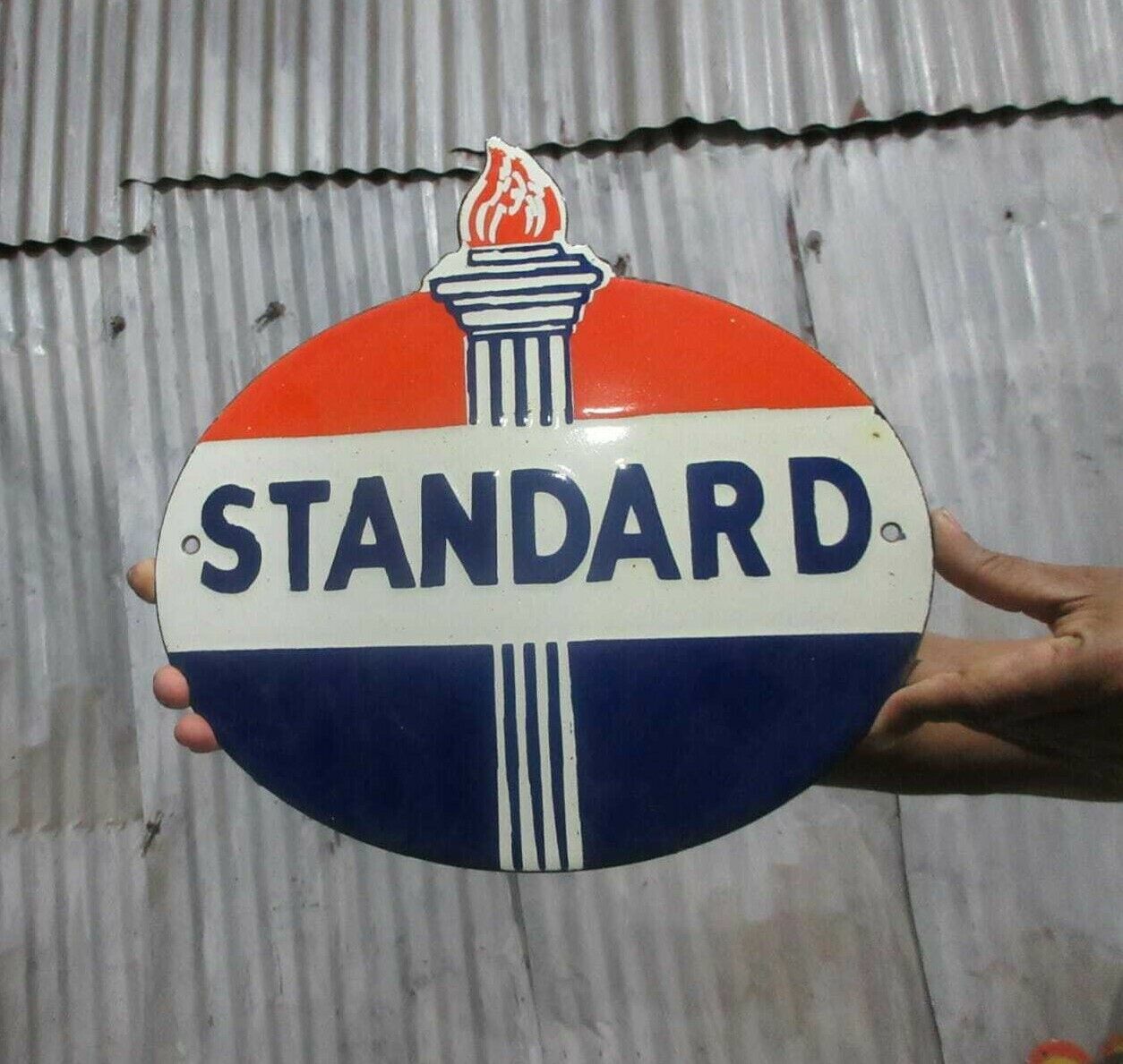Porcelain Standard Enamel Sign Size 12