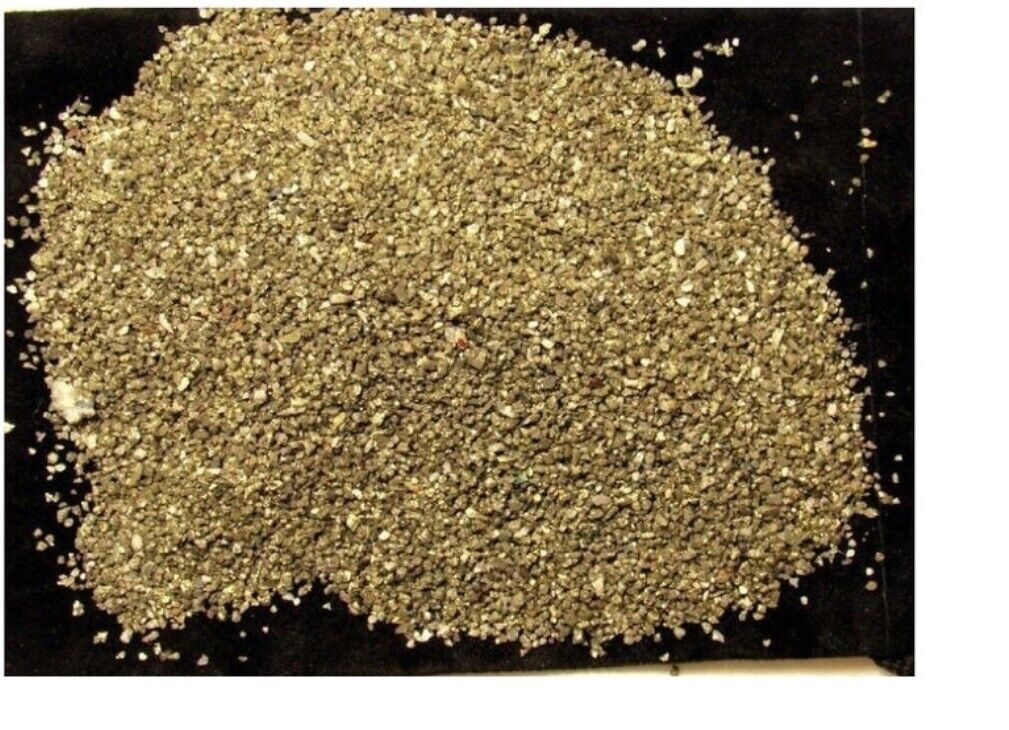 1/2 lb Rough Crushed Pyrite Fools Gold Sand, Aries, Gemini or Taurus Birthstone