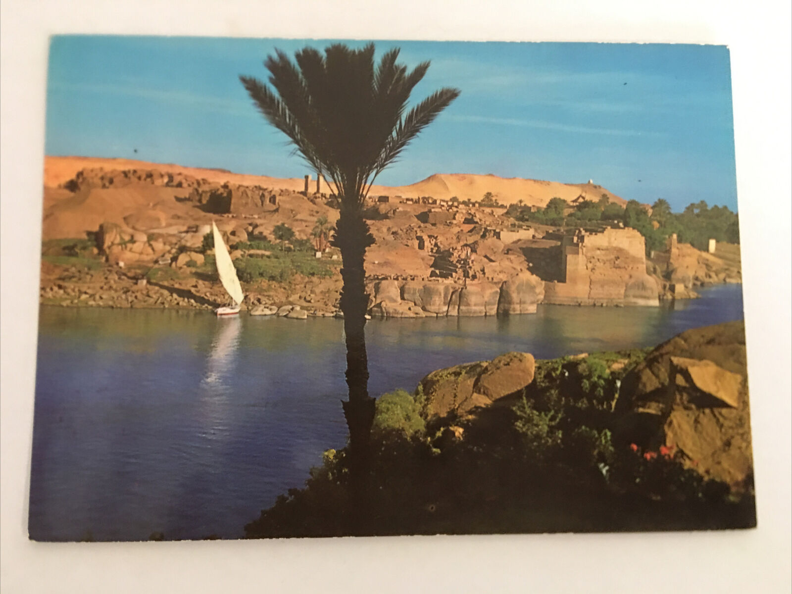 View Of The Nile At Aswan Egypt Postcard