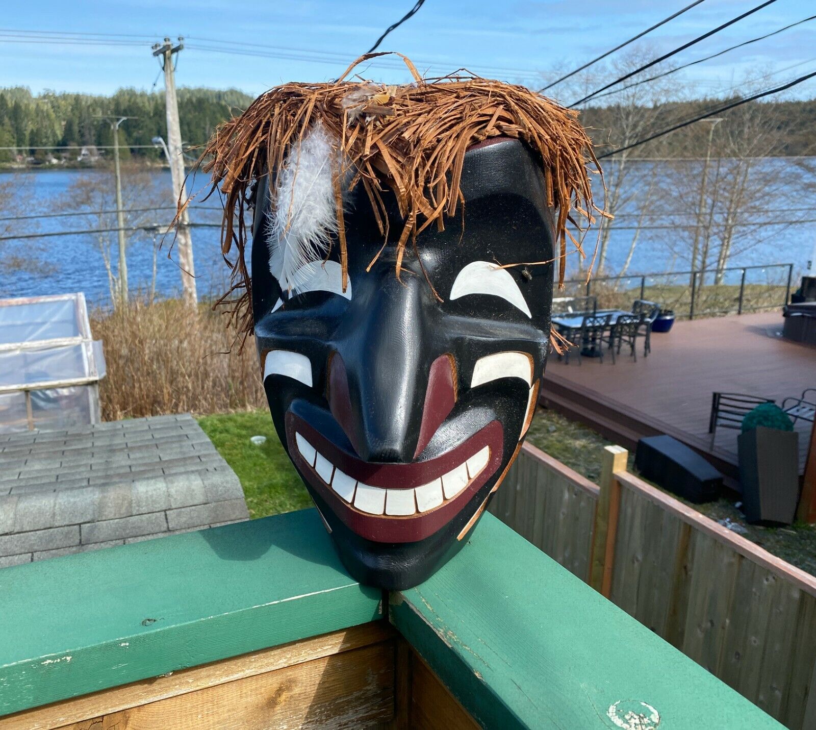 Pacific Northwest Coast Native Art - FOOLS Mask by kwakiutl first nation