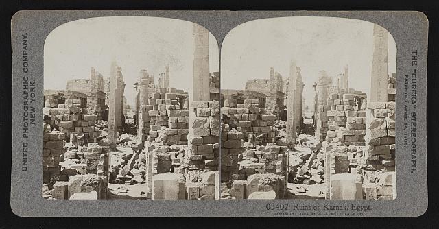 Ruins of Karnak Egypt Old Photo Ruins of Karnak Egypt Old Photo