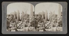 Ruins of Karnak Egypt Old Photo picture