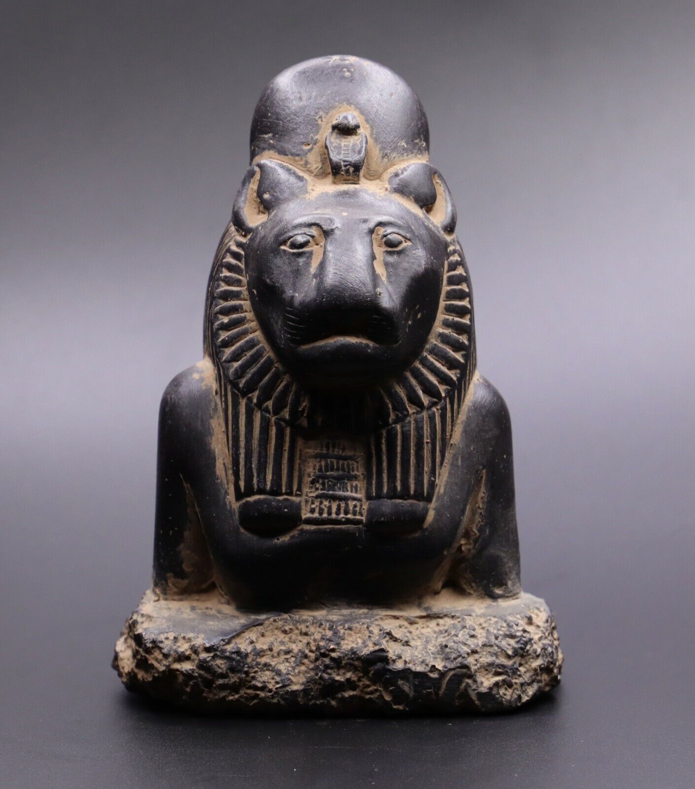 ANCIENT EGYPTIAN ANTIQUES SEKHMET HEAD STATUE GODDESS EGYPT CARVED STONE