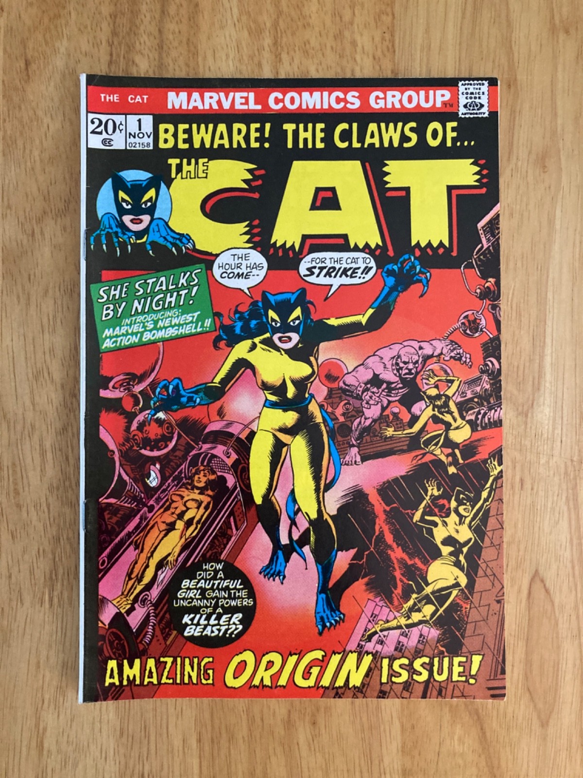 BEWARE THE CLAWS OF THE CAT #1 (1973) VF/VF+ Beauty Bright & Glossy White Pgs