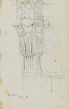 Miner Kilbourne Kellogg 1844 Dendera Vintage Art Sketch Reprint picture