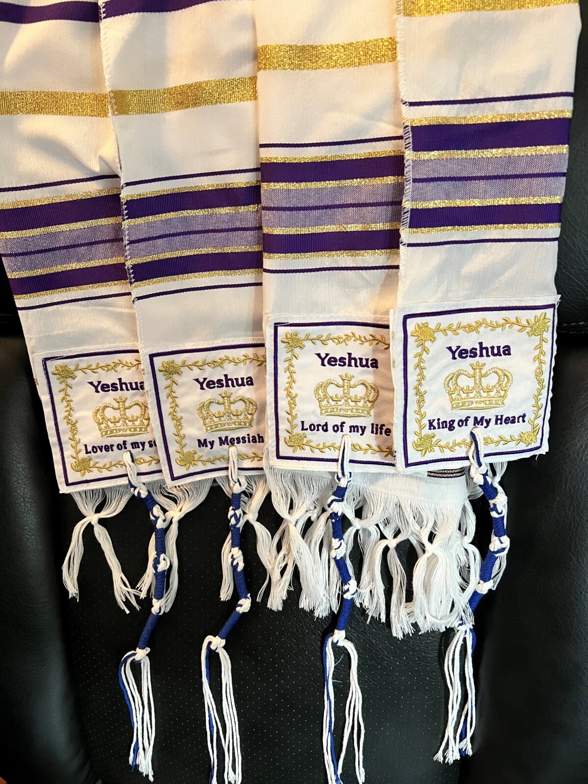 PURPLE Yeshua Messianic King of Kings Lord of Lords Tallit Prayer Shawl PURPLE Yeshua Messianic King of Kings Lord of Lords Tallit Prayer Shawl