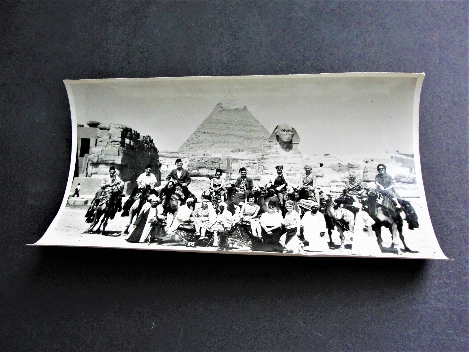 American Tourists visit Egypt Pyramids of Cheops-Original (1900s) Photo. RARE.