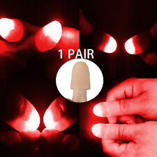 1 Pair LED Light Up Finger Thumbs Light Red Magic Trick Prop Party Bar Show Lamp picture