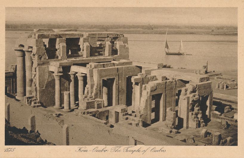 Kom Ombo, Egypt - Temple of Kom Ombo - Ruins on bank of Nile River - DB Kom Ombo, Egypt - Temple of Kom Ombo - Ruins on bank of Nile River - DB