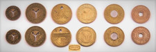 NYC New York City Subway Tokens, All six (6) 1953 - 1993 Complete Set - #A12 picture