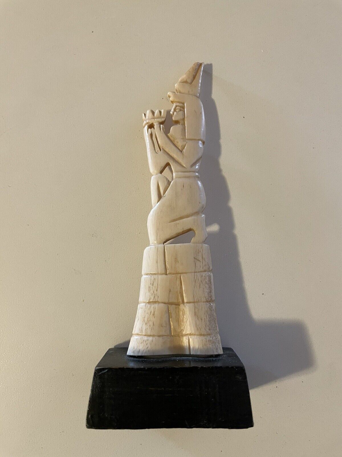 Vintage Egyptian figurine hand carved