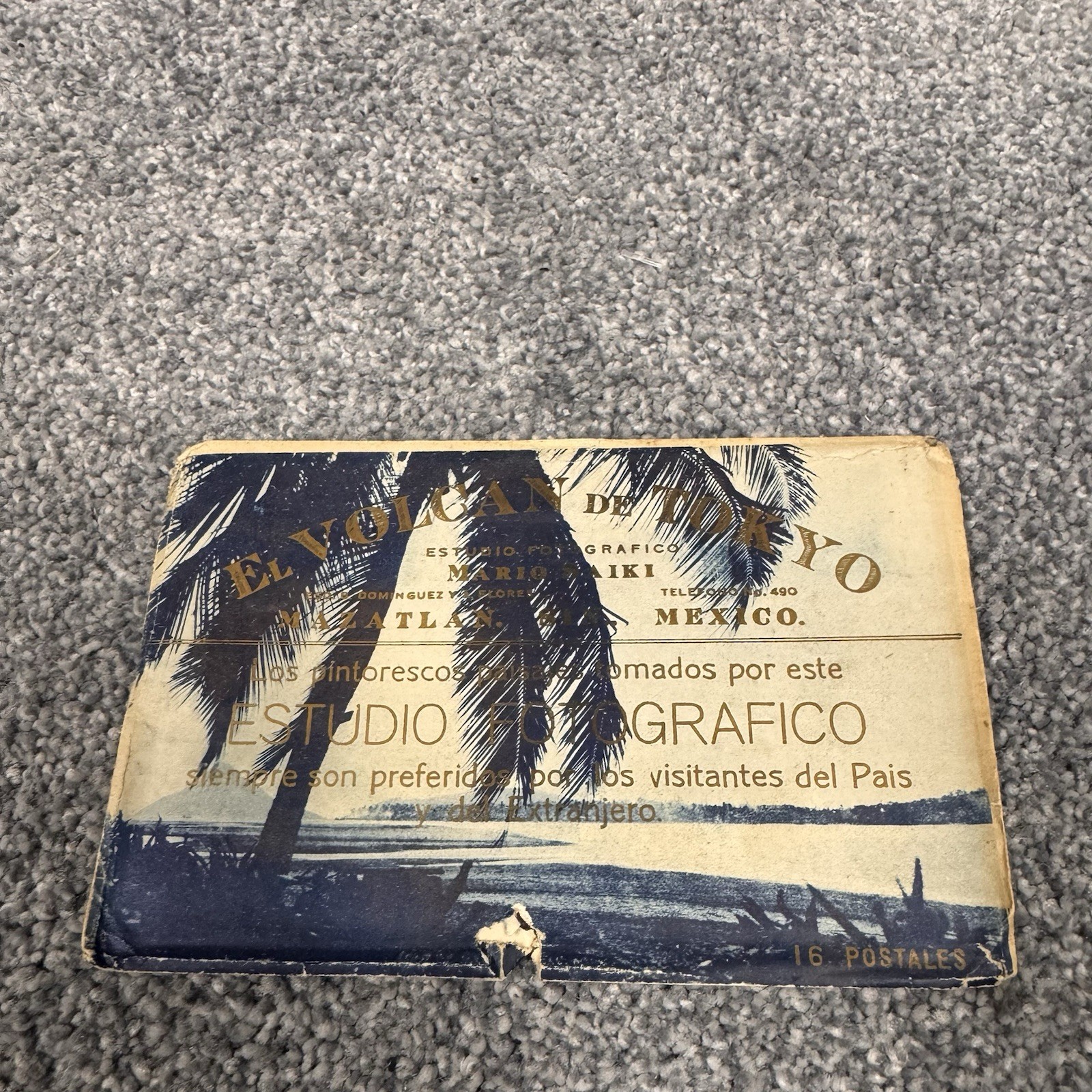 1930s Rare El Volcán de Tokyo Postcard Folder Mazatlan Sinaloa Mexico
